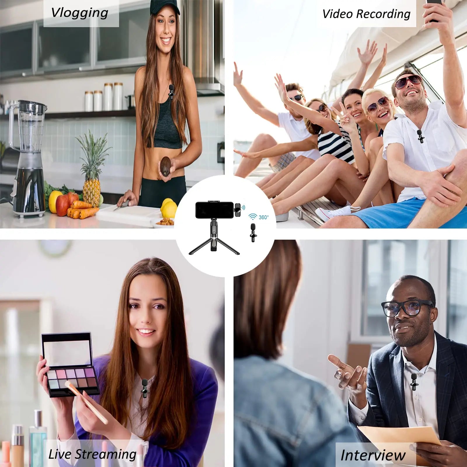 Wireless Lavalier Mic for Easy Recording